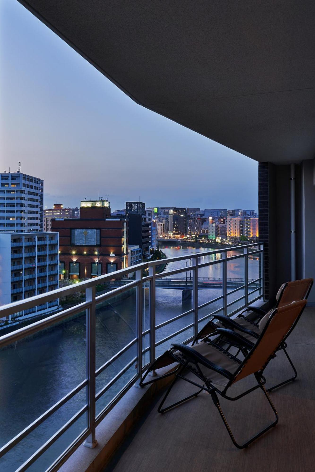 Alfacio Riverside Stay Hakata 후쿠오카 외부 사진